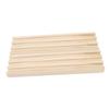 BRIGHTFUFU 2pcs Wooden Domino Rack for Storage Travel and Enhanced Gameplay Nonslip Base Mahjong Display Stand Table Game Accessory view 1