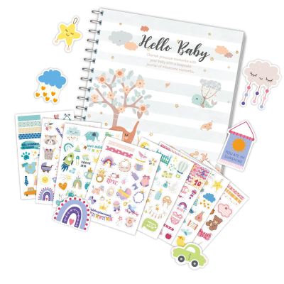 Baby Memory Book With Sticker For Baby Boy Or Girl First Year Baby Journal Book Scrapbook Book From Pregnancy To Age 1