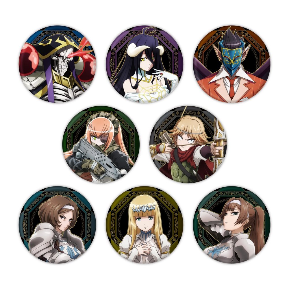 Overlord The Movie Holy Kingdom Edition 01 (Official Illustration) Can Badge Box of 8