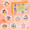 2000 PCS Arts and Crafts Supplies for Kids All-in-1 Craft Kit with Pipe Cleaners Craft Box Set DIY Crafting Supply School Supplies Toys Gifts for Girls Boys Ages 4-6, 6-8, 8-12, Orange view 2