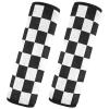 2 Pack Seatbelt Covers Seat Belt Cover Pad for Adults Boys Girls Car Seat Strap Covers Pads Cushion Universal Shoulder Strap Pad Protector for Backpack Camera Bag 10x7.7 Inch Checkered Black and White view 2