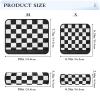 2 Pack Seatbelt Covers Seat Belt Cover Pad for Adults Boys Girls Car Seat Strap Covers Pads Cushion Universal Shoulder Strap Pad Protector for Backpack Camera Bag 10x7.7 Inch Checkered Black and White view 3