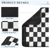 2 Pack Seatbelt Covers Seat Belt Cover Pad for Adults Boys Girls Car Seat Strap Covers Pads Cushion Universal Shoulder Strap Pad Protector for Backpack Camera Bag 10x7.7 Inch Checkered Black and White view 4