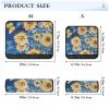 2 Pack Seatbelt Covers Seat Belt Cover Pad for Adults Boys Girls Car Seat Strap Covers Pads Cushion Universal Shoulder Strap Pad Protector for Backpack 10x7.7Inch Blue Sunflowers and Butterfly view 3