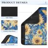 2 Pack Seatbelt Covers Seat Belt Cover Pad for Adults Boys Girls Car Seat Strap Covers Pads Cushion Universal Shoulder Strap Pad Protector for Backpack 10x7.7Inch Blue Sunflowers and Butterfly view 4