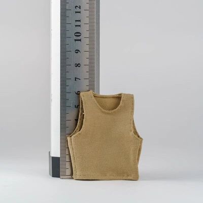 1/12 Scale Male Soldier Vest Pants Model for 6'' 7'' Strong Figure WWE Adam MUFF (Khaki Vest)