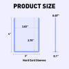100ct 3"x4" Hard Card Sleeves - 75pt Hard Plastic Trading Card Protector, Rigid Clear Open-Top Card Sleeve, Fits Standard Trading, Baseball, Game Collectible Cards view 2