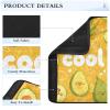 2 Pack Seatbelt Covers Seat Belt Cover Pad for Adults Boys Girls Car Seat Strap Covers Pads Cushion Universal Shoulder Strap Pad Protector for Backpack Camera Bag 10x7.7Inch Avocados Cool Orange view 4