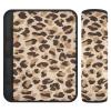 2 Pack Seatbelt Covers Seat Belt Cover Pad for Adults Boys Girls Car Seat Strap Covers Pads Cushion Universal Shoulder Strap Pad Protector for Backpack Camera Bag 10x7.7Inch Leopard Skin Print view 1