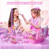 Beayuck Kids Makeup Kit for Girls - Girls Makeup Kit Toys, Real Washable Cosmetic Set with Storage Case, Kids Play Makeup Set for Christmas Birthday Gift 3 4 5 6 8 10 11 12+ Years Old, Pink view 2