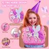 Beayuck Kids Makeup Kit for Girls - Girls Makeup Kit Toys, Real Washable Cosmetic Set with Storage Case, Kids Play Makeup Set for Christmas Birthday Gift 3 4 5 6 8 10 11 12+ Years Old, Pink view 3