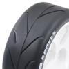 102mm 1/8 RC On-Road tire and Hard nylon Plastic wheels Ultra abrasion resistant set 17mm Hex For 1/7 1/8 HPI VRX WR8 HSP Hobao Kyosho ARRMA Redcat Losi KM C3 CNE W10 (White) view 4