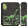 2 Pack Seatbelt Covers Seat Belt Cover Pad for Adults Boys Girls Car Seat Strap Covers Pads Cushion Universal Shoulder Strap Pad Protector for Backpack Camera Bag 6.5 Inch Green Retro Dinosaur view 1