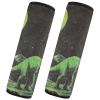 2 Pack Seatbelt Covers Seat Belt Cover Pad for Adults Boys Girls Car Seat Strap Covers Pads Cushion Universal Shoulder Strap Pad Protector for Backpack Camera Bag 6.5 Inch Green Retro Dinosaur view 2