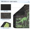2 Pack Seatbelt Covers Seat Belt Cover Pad for Adults Boys Girls Car Seat Strap Covers Pads Cushion Universal Shoulder Strap Pad Protector for Backpack Camera Bag 6.5 Inch Green Retro Dinosaur view 4