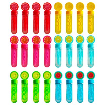 novelinks Bubble Bottle Bulk, Bubble Toy Set for Kids, Colorful Bottle of Bubble Solution, Novelty Summer Toy for Toddlers, Birthday Bubble Themen Party Favor Toy (24 Pack 1oz)