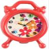 1Pc Red Cute Dollhouse Accessories Miniature Clock Dollhouse Furniture Decoration Doll House Accessories Small and Exquisite,Mini Clock for Fashion Accessories view 1
