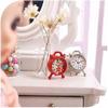 1Pc Red Cute Dollhouse Accessories Miniature Clock Dollhouse Furniture Decoration Doll House Accessories Small and Exquisite,Mini Clock for Fashion Accessories view 2