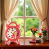 1Pc Red Cute Dollhouse Accessories Miniature Clock Dollhouse Furniture Decoration Doll House Accessories Small and Exquisite,Mini Clock for Fashion Accessories view 3