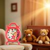 1Pc Red Cute Dollhouse Accessories Miniature Clock Dollhouse Furniture Decoration Doll House Accessories Small and Exquisite,Mini Clock for Fashion Accessories view 4