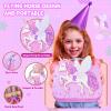 Beayuck Kids Makeup Kit for Girls - Girls Makeup Kit Toys, Real Washable Cosmetic Set with Storage Case, Kids Play Makeup Set for Christmas Birthday Gift 3 4 5 6 8 10 11 12+ Years Old, Light Pink view 2