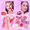 Beayuck Kids Makeup Kit for Girls - Girls Makeup Kit Toys, Real Washable Cosmetic Set with Storage Case, Kids Play Makeup Set for Christmas Birthday Gift 3 4 5 6 8 10 11 12+ Years Old, Light Pink view 4