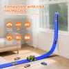 KETIEE Flex Tracks 16Ft for Kids: Flexible Race Car Ramp Track with 4 Small Racecars and 8 Suction Cups Compatible with Diecast 1/64th Cars, Rolls Up Portable Racetrack for Ages 3 & Up view 3