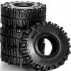 2.2 Crawler Tires  1/10 RC Crawler Mud Terrain Super Grip Soft Rubber Tyre for RC CrawlersOD 130mm x 55mm2.2 Mud Tires Compatible with Traxxas TRX4, Axial SCX10, 90047, D90, TF2, Tamiya CC01 (4pcs) view 1