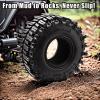 2.2 Crawler Tires  1/10 RC Crawler Mud Terrain Super Grip Soft Rubber Tyre for RC CrawlersOD 130mm x 55mm2.2 Mud Tires Compatible with Traxxas TRX4, Axial SCX10, 90047, D90, TF2, Tamiya CC01 (4pcs) view 3