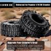 2.2 Crawler Tires  1/10 RC Crawler Mud Terrain Super Grip Soft Rubber Tyre for RC CrawlersOD 130mm x 55mm2.2 Mud Tires Compatible with Traxxas TRX4, Axial SCX10, 90047, D90, TF2, Tamiya CC01 (4pcs) view 4