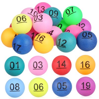 NAMOARLY 20number Multicolored Balls for Raffles and Draw Games Seamless Design for Enhanced Fun Balls for Lottery Activities and Game