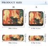 2 Pack Seatbelt Covers Seat Belt Cover Pad for Adults Boys Girls Car Seat Strap Covers Pads Cushion Universal Shoulder Strap Pad Protector for Backpack Camera Bag 10x7.7Inch Orange Sky Cowboy Cactus view 3