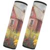 2 Pack Seatbelt Covers Seat Belt Cover Pad for Adults Boys Girls Car Seat Strap Covers Pads Cushion Universal Shoulder Strap Pad Protector for Backpack Camera Bag 6.5 Inch Farmhouse Chicken Roasters view 2