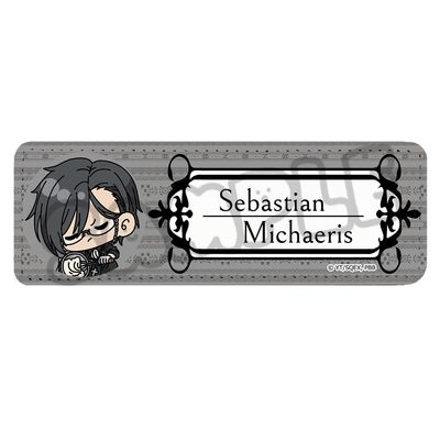 Anime Black Butler Boarding School Edition [Sebastian Michaelis] Leather Badge [Long] M A