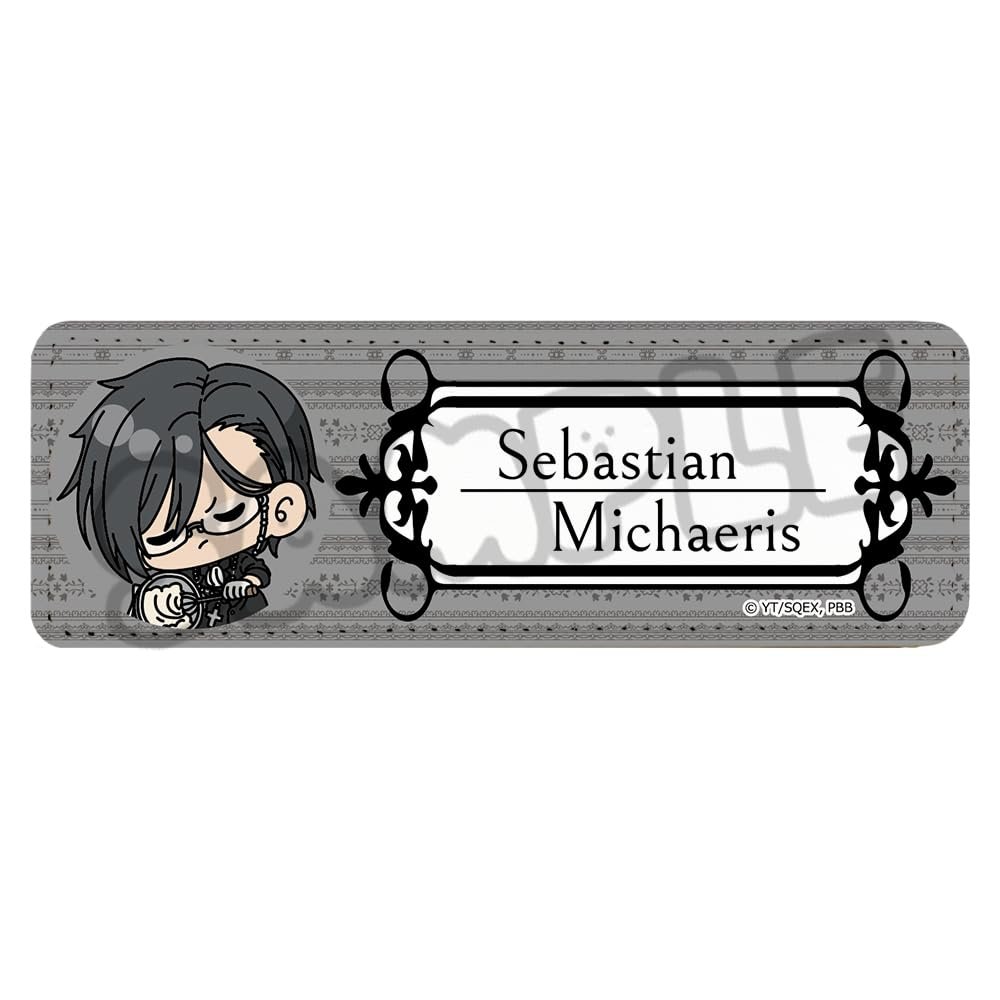 Anime Black Butler Boarding School Edition [Sebastian Michaelis] Leather Badge [Long] M A