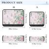 2 Pack Seatbelt Covers Seat Belt Cover Pad for Adults Boys Girls Car Seat Strap Covers Pads Cushion Universal Shoulder Strap Pad Protector 10x7.7 Inch Pink Spring Roses and Dragonfly Butterfly view 3