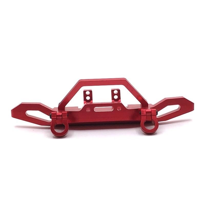 for WLtoys 1/10 104001 RC Car Parts Metal Upgrade and Modification Front Bumper Front Bumper(Red)