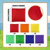14 PCS Nylon Colorful Bean Bags 3.9  3.9 Inch Bulk Hand Toss for Sports Outdoor view 2