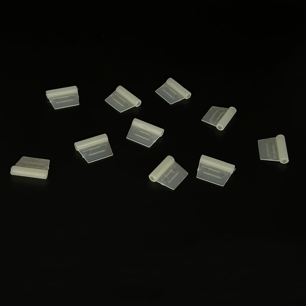 10PCS RC Airplane Aileron Torque Rod Nylon Hinges for RC Plane Aircraft Helicopter DIY Model Plane Replace Parts (4x2x16mm)
