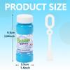 novelinks Mini Bubble Bottle Bulk, Bubble Wand Set for Kids, Colorful Bottle of Bubble Solution, Novelty Summer Toy for Toddlers, Birthday Bubble Themen Party Favor Toy (40 Pack 2oz) view 2