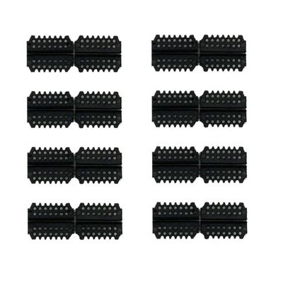 8PCS RC Airplane Pinned Hinges for RC Plane Helicopter Aircraft DIY Model Plane Parts (Black)