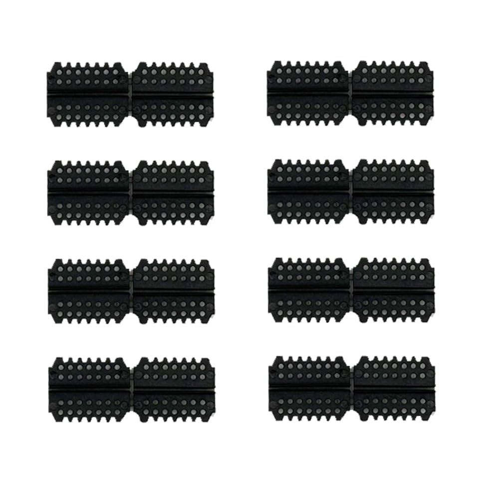 8PCS RC Airplane Pinned Hinges for RC Plane Helicopter Aircraft DIY Model Plane Parts (Black)