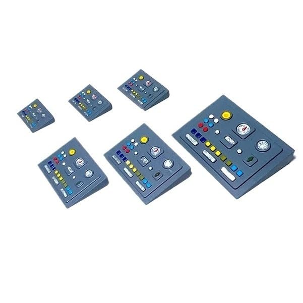 3D Printed Resin Control Panel for RC Boat - Unpainted White DIY Ship Accessories, Nautical Simulation Parts (1:16, 1:20, 1:25, 1:30, 1:35, 1:40 Scale), 1 Piece(1:25)