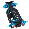 1/10 Car Frame Aluminum Alloy Fiber Frame Kit Plastic Wheels Shock Absorbers for Tamiya TT01 RC Drift Car DIY Parts (A) view 3