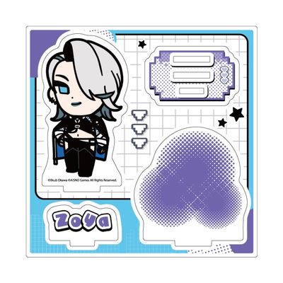 A3 Okawa Bukubu 08 Zoya [Mini Character Illustration] Acrylic Stand Plate