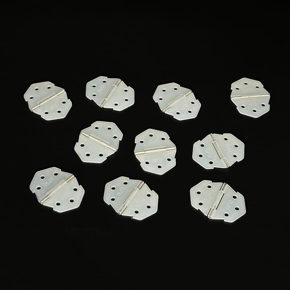 10PCS RC Plane Pinned Nylon Hinges for RC Airplane Helicopter Aircraft DIY Model Plane Parts (White)