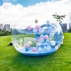 10FT Inflatable Bubble House Dome for Kids, Clear PVC Inflatable Bubble House Tent with Tunnel, Bubble Balloon House with 750W Air Blower, 600W Air Pump Inflatable Dome for Party-05 view 3