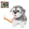 CU-MATE Interactive Plush Schnauzer Dog Toy,Companion Robot Dog Pets,Handmade Weighted Stuffed Animals,Electronic Toy with Walking/Barking/Wagging Tail/Talking view 1