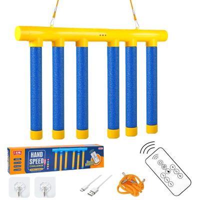 ATG Reflex Drop Sticks Challenge Game with Remote Control - 3 Adjustable Speed Modes Hand-Eye Coordination & Reaction Training Toy, Fun Catch Falling Sticks Game for Kids, Adults
