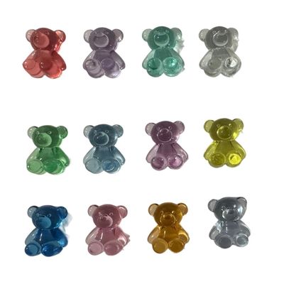 Acrylic Crystal Bears Figures Set of 14 Pieces Miniatures
